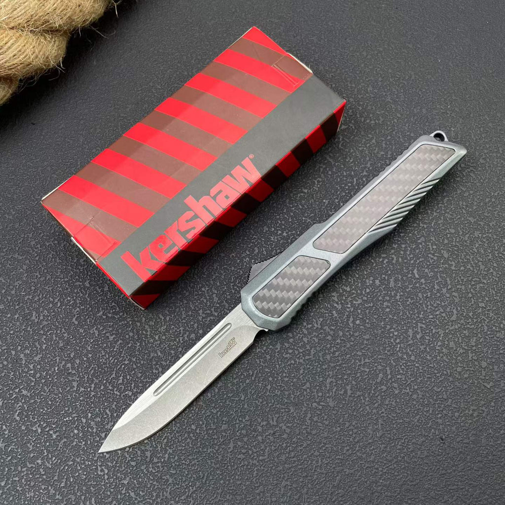 Carbon Fiber Handle 8Cr14MoV Stainless Steel Folding Knife