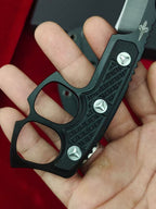 CPM-D2 Steel Karambit Fixed Blade Tool – Black Titanium Coating with Kydex Sheath