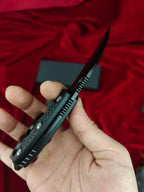 CPM-D2 Steel Karambit Fixed Blade Tool – Black Titanium Coating with Kydex Sheath