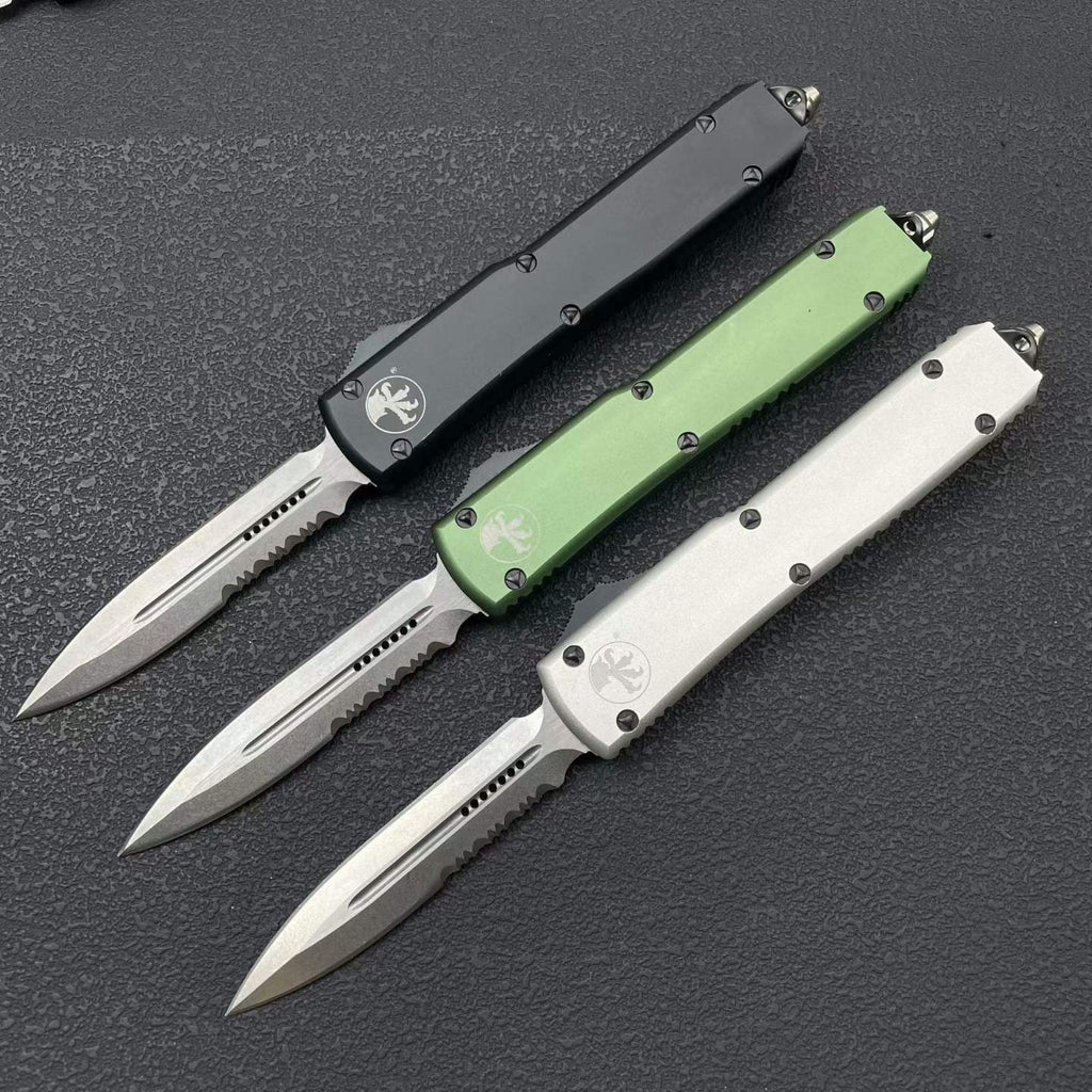 Mic UT85 Custom Edition Serrated Folding Knife – Aluminum Alloy Handle