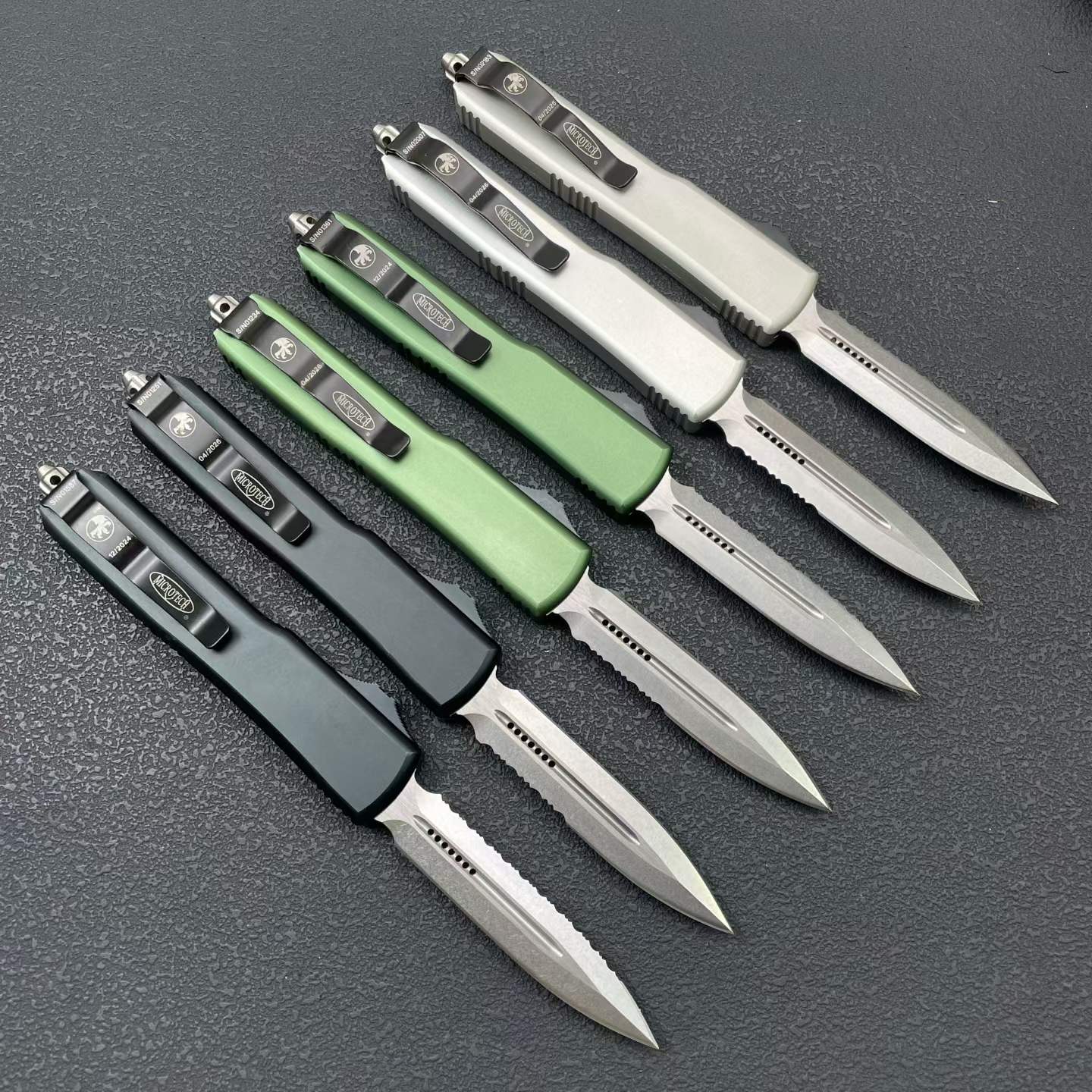 Mic UT85 Custom Edition Serrated Folding Knife – Aluminum Alloy Handle