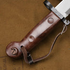 AK-Style Military Fixed Blade Tool – Alloy Steel, Nylon Fiberglass Handle with Steel Sheath AKM1