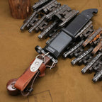 AK-Style Military Fixed Blade Tool – Alloy Steel, Nylon Fiberglass Handle with Steel Sheath AKM1