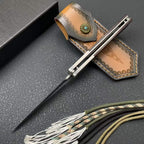 Damascus Butterfly Tool – 228-Layer VG10 Steel | Rosewood & CNC Steel Handle