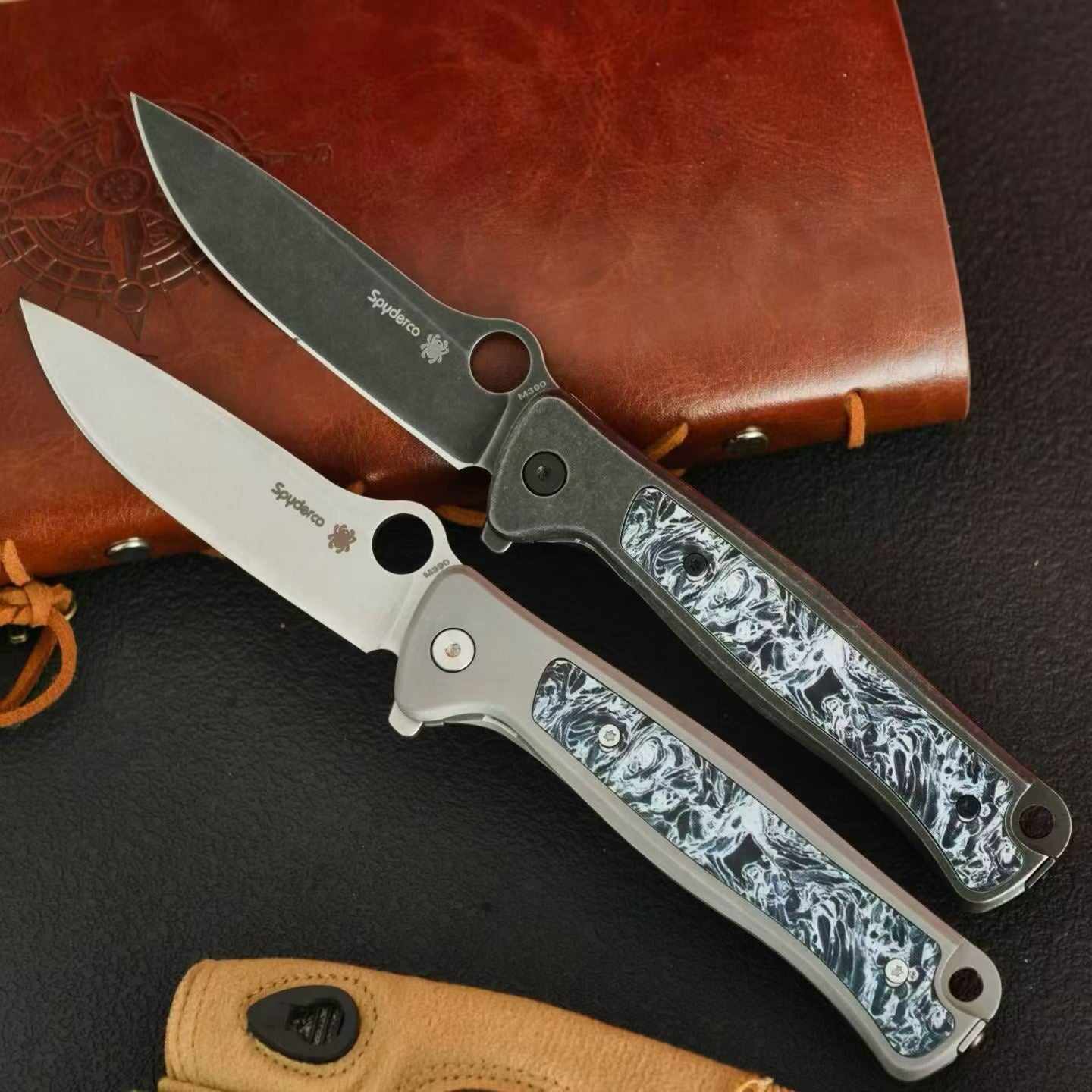 Folding Pocket Knife 8Cr13MoV Blade 420 Steel Handle EDC Camping Knife C217