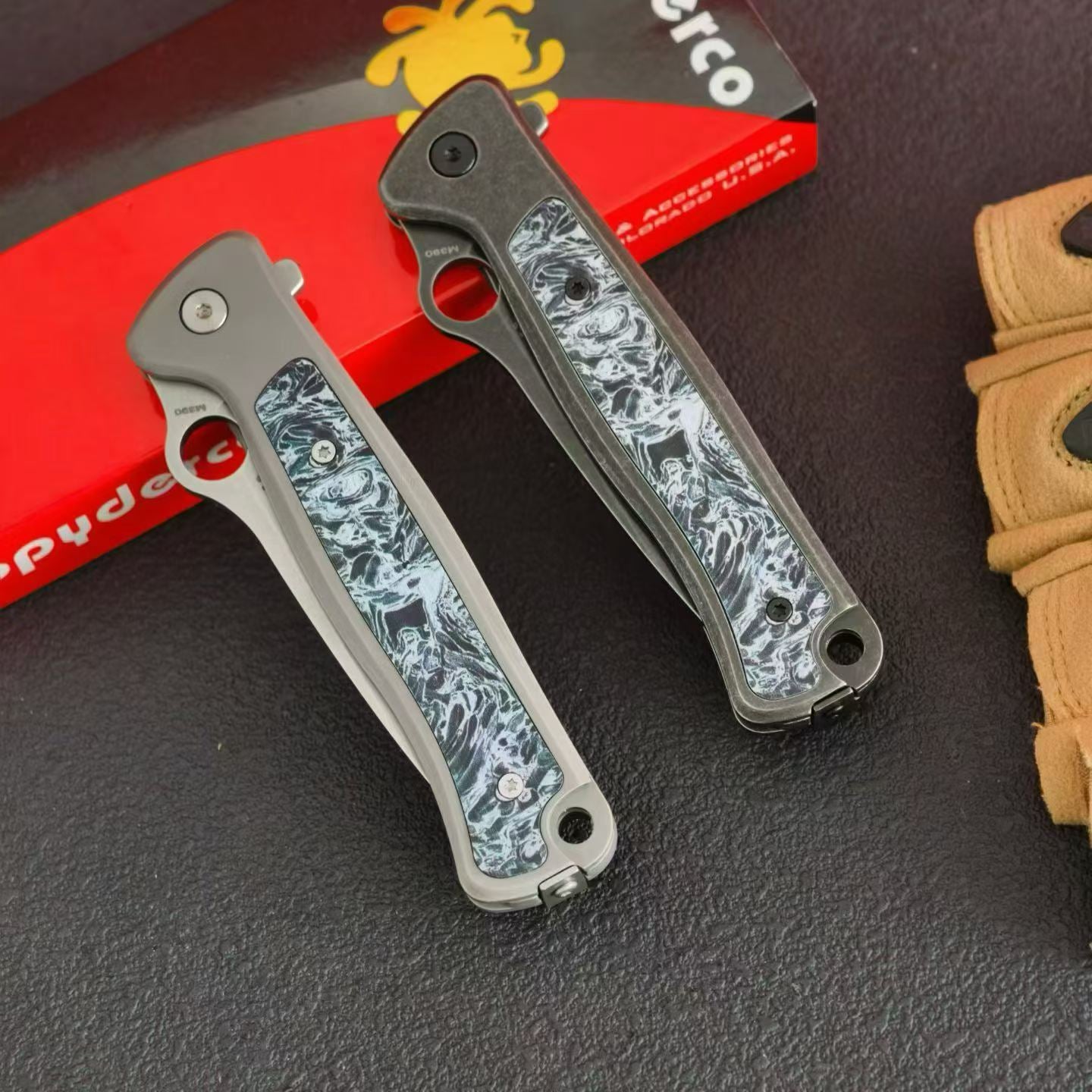Folding Pocket Knife 8Cr13MoV Blade 420 Steel Handle EDC Camping Knife C217