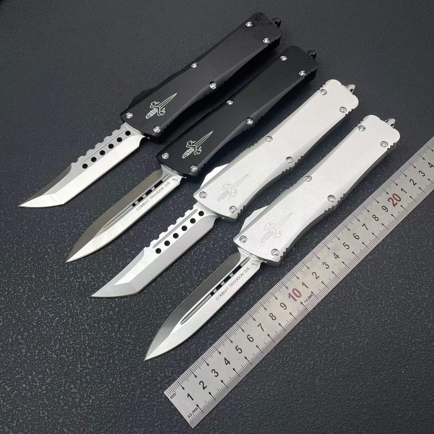 Troodon OTF Pocket Knife - Aluminum Alloy Handle 8CR14MOV Steel