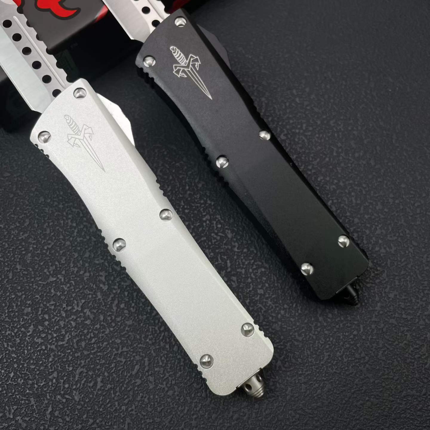 Troodon OTF Pocket Knife - Aluminum Alloy Handle 8CR14MOV Steel