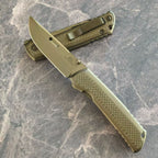 DLC Mirror Folding Knife | VG10 Steel TC4 Titanium + Carbon Fiber