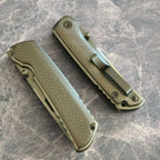 DLC Mirror Folding Knife | VG10 Steel TC4 Titanium + Carbon Fiber