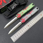 Mic UT OTF Knife | 8Cr14MoV Steel | Aluminum Handle | Splatter Edition
