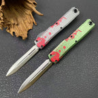 Mic UT OTF Knife | 8Cr14MoV Steel | Aluminum Handle | Splatter Edition