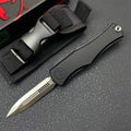Hera II OTF Knife | 8Cr14MoV Steel | Aerospace Aluminum Handle | Black / Silver