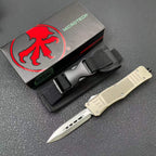 OTF Tactical Knife | 8Cr14MoV Steel | Aluminum Handle | Black / Green / Tan
