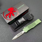OTF Tactical Knife | 8Cr14MoV Steel | Aluminum Handle | Black / Green / Tan