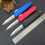 Cypher II Folding Knife | 8Cr14MoV Steel | Aluminum Handle | Blue Red Black