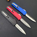 Cypher II Folding Knife | 8Cr14MoV Steel | Aluminum Handle | Blue Red Black