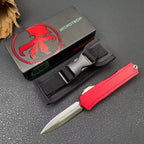 Cypher II Folding Knife | 8Cr14MoV Steel | Aluminum Handle | Blue Red Black