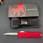 Cypher II Folding Knife | 8Cr14MoV Steel | Aluminum Handle | Blue Red Black