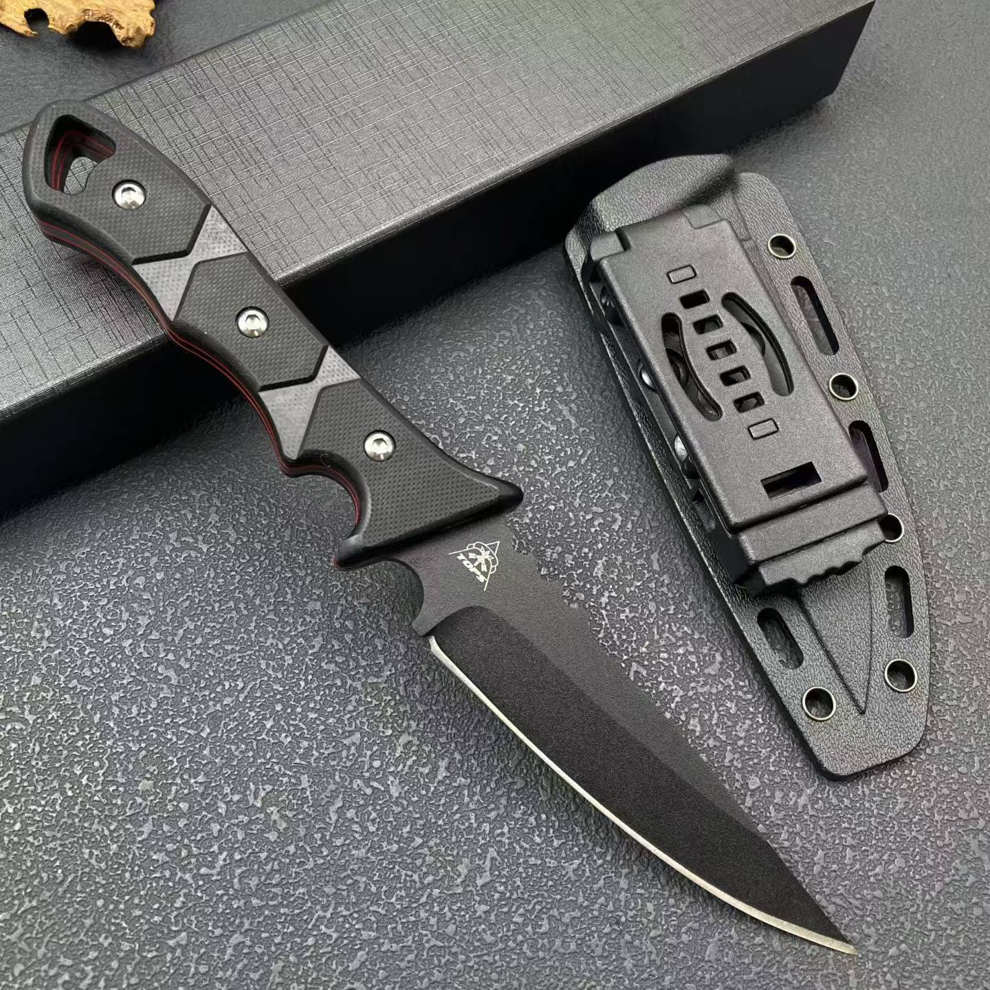 Viking Tactics Fixed Blade Knife – 8CR14MOV Steel G10 Handle