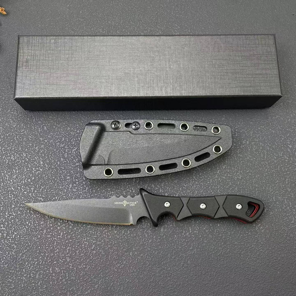 Viking Tactics Fixed Blade Knife – 8CR14MOV Steel G10 Handle