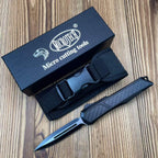 Micro Tech OTF Style Fixed Blade – 8CR14MOV Carbon Fiber Handle