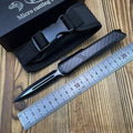 Micro Tech OTF Style Fixed Blade – 8CR14MOV Carbon Fiber Handle