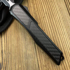 Micro Tech OTF Style Fixed Blade – 8CR14MOV Carbon Fiber Handle