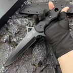 Abaniko Fixed Blade Tactical Knife – 9CR15MOV Steel G10 Handle