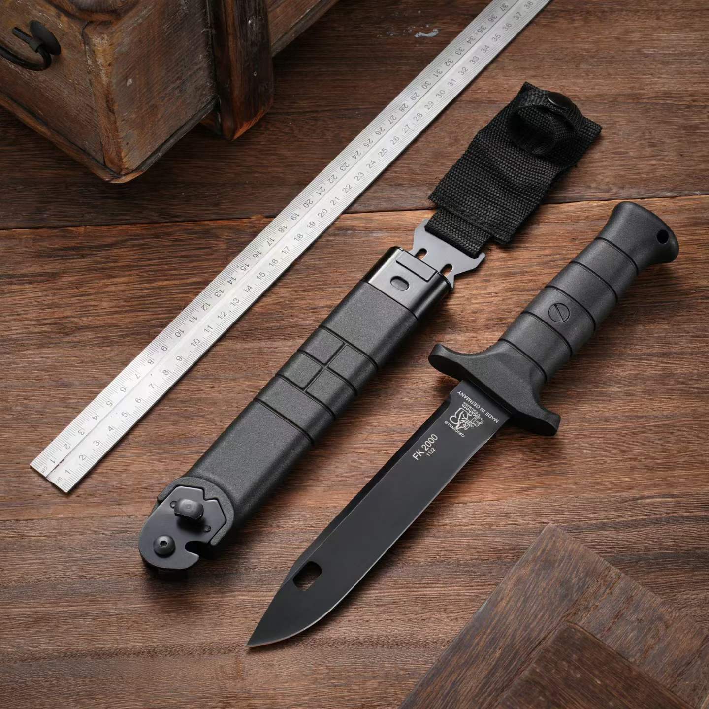 FK2000 Military Fixed Blade Knife – 55Si7 Steel Kalgard Coated