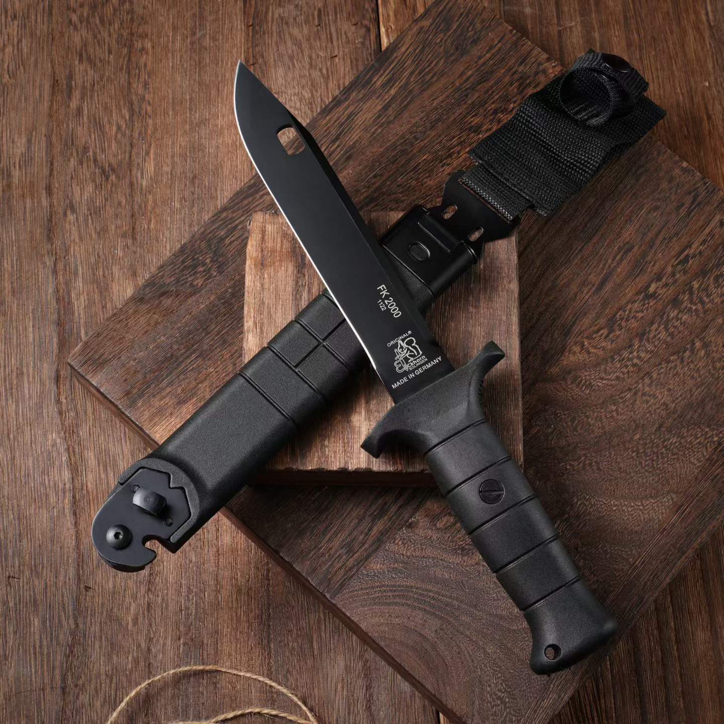 FK2000 Military Fixed Blade Knife – 55Si7 Steel Kalgard Coated
