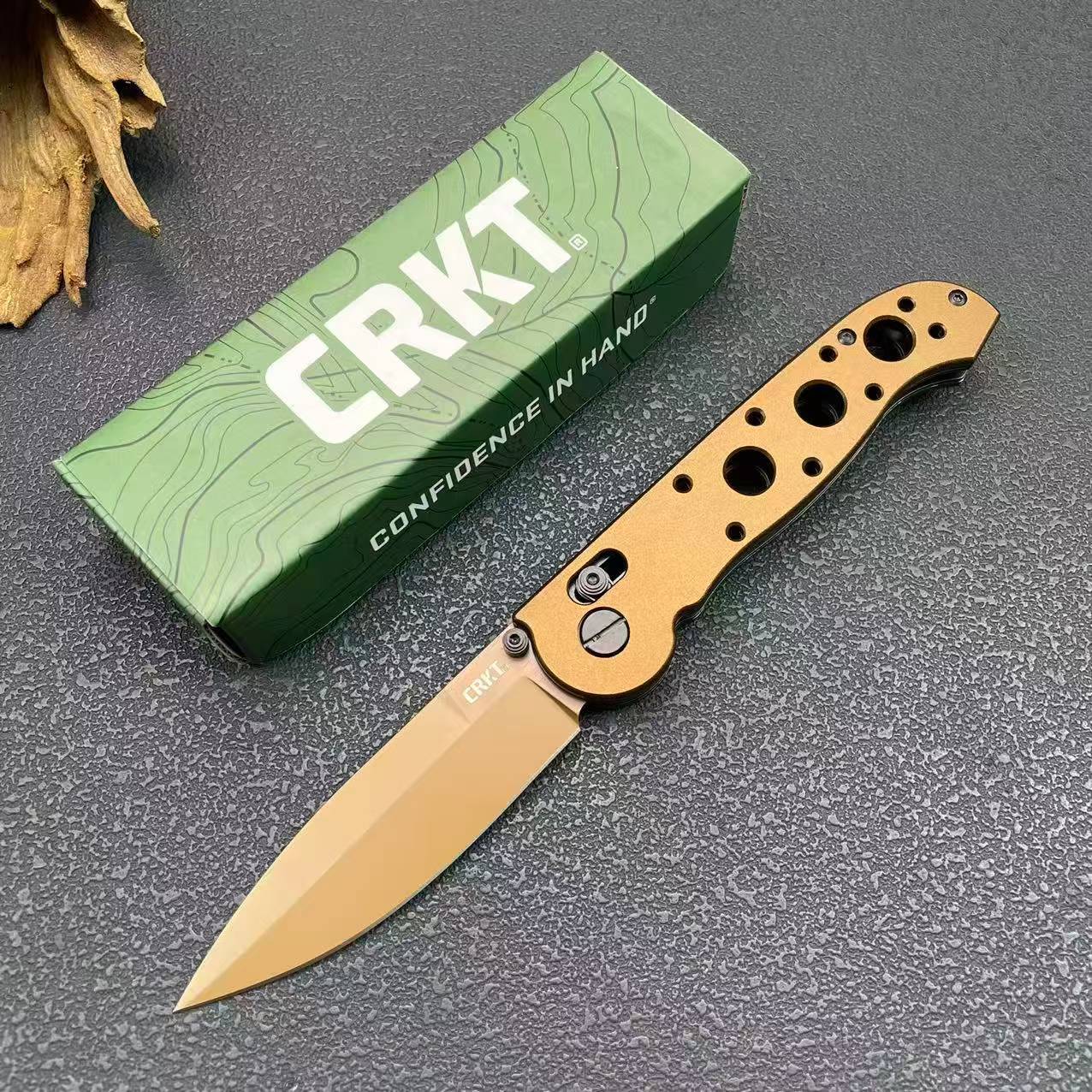 CRKT Folding Knife – 8Cr13MoV Steel Skeletonized Handle M16-03XK