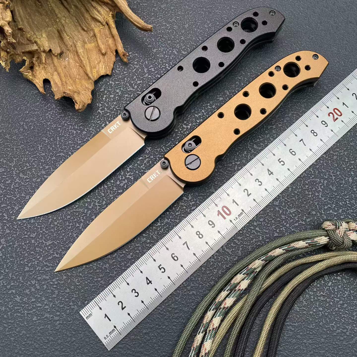 CRKT Folding Knife – 8Cr13MoV Steel Skeletonized Handle M16-03XK