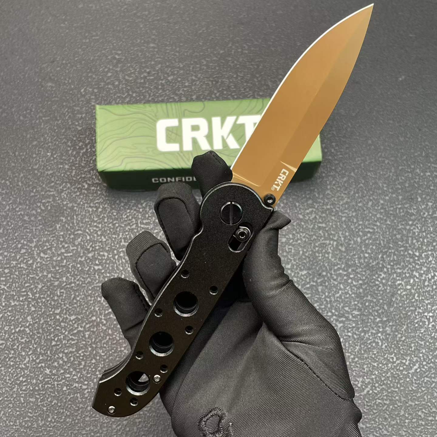 CRKT Folding Knife – 8Cr13MoV Steel Skeletonized Handle M16-03XK