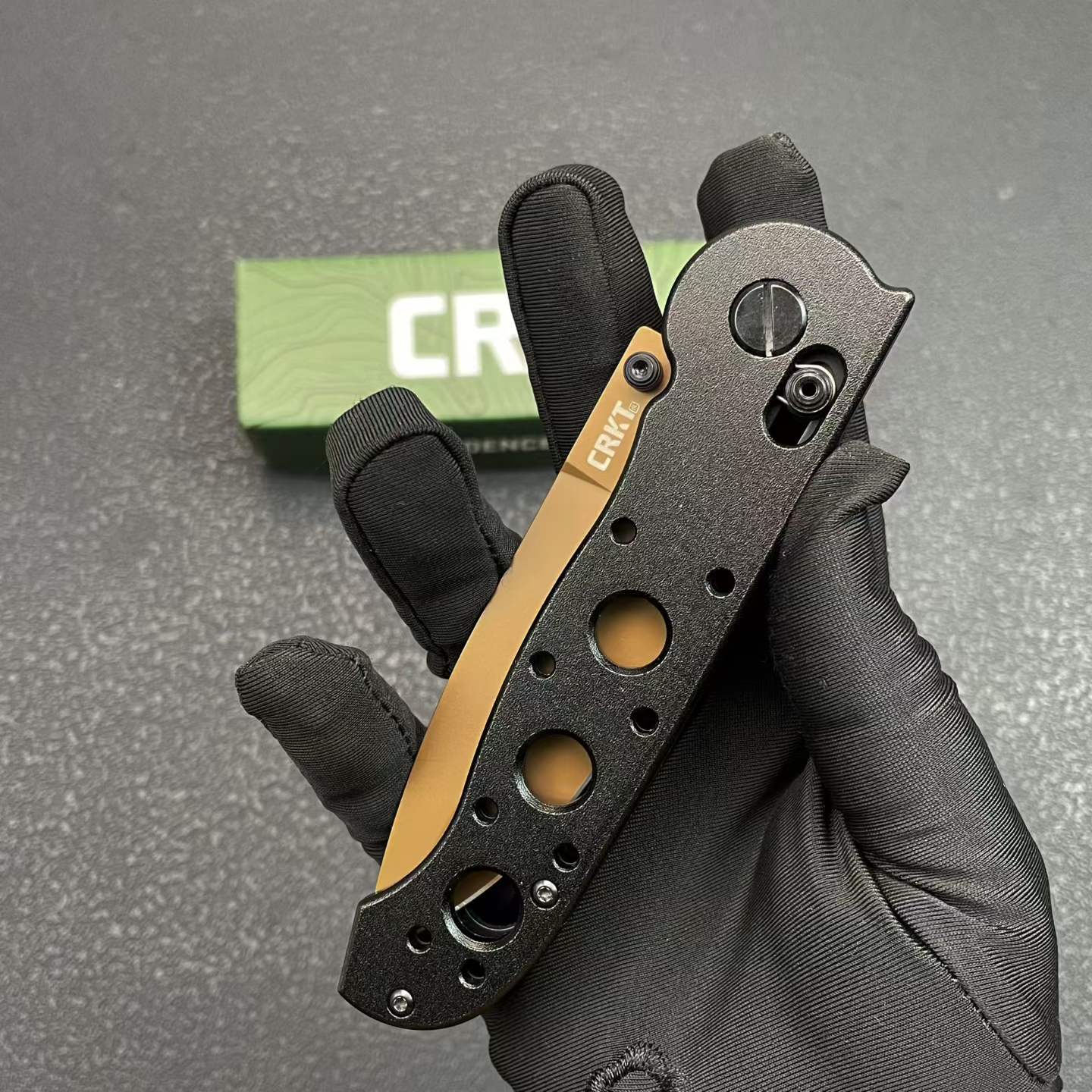 CRKT Folding Knife – 8Cr13MoV Steel Skeletonized Handle M16-03XK