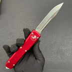 Microtech UT85 OTF Knife – 8Cr13MoV Blade Aluminum Handle Glass Breaker