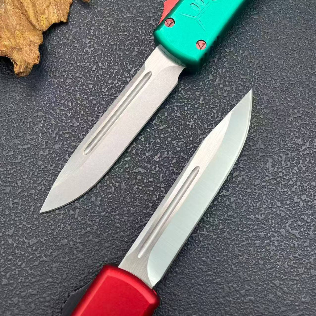 Microtech UT85 OTF Knife – 8Cr13MoV Blade Aluminum Handle Glass Breaker