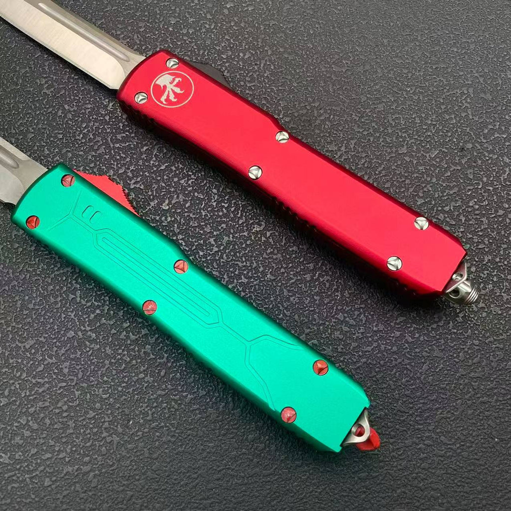Microtech UT85 OTF Knife – 8Cr13MoV Blade Aluminum Handle Glass Breaker