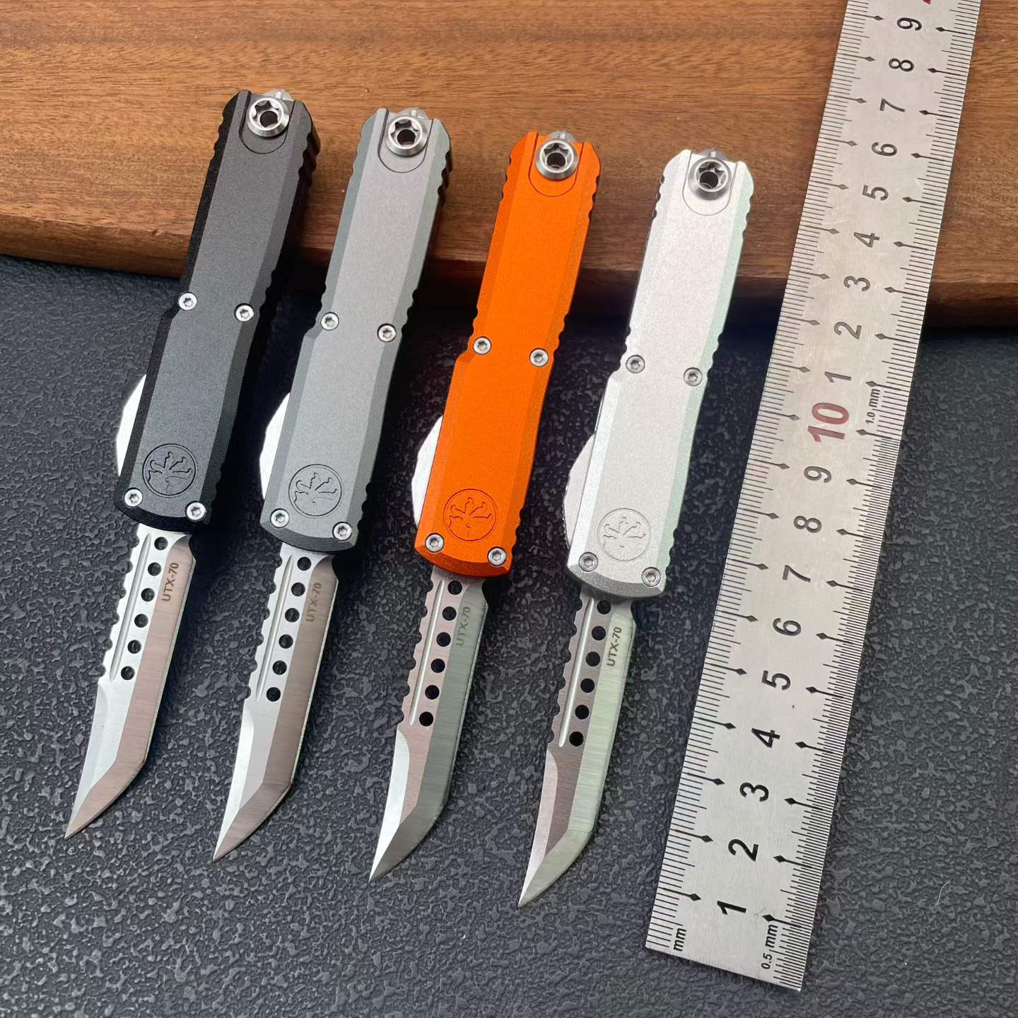 Mic UTX-70 Mini OTF Knife – 8Cr14MoV Blade Aluminum Handle