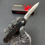 Aluminum Alloy UT85 Serrated Edge Tactical Knife 7CR14MOV