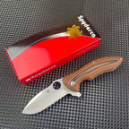 Premium Folding Knife CPM30V Blade Stainless Steel Handle