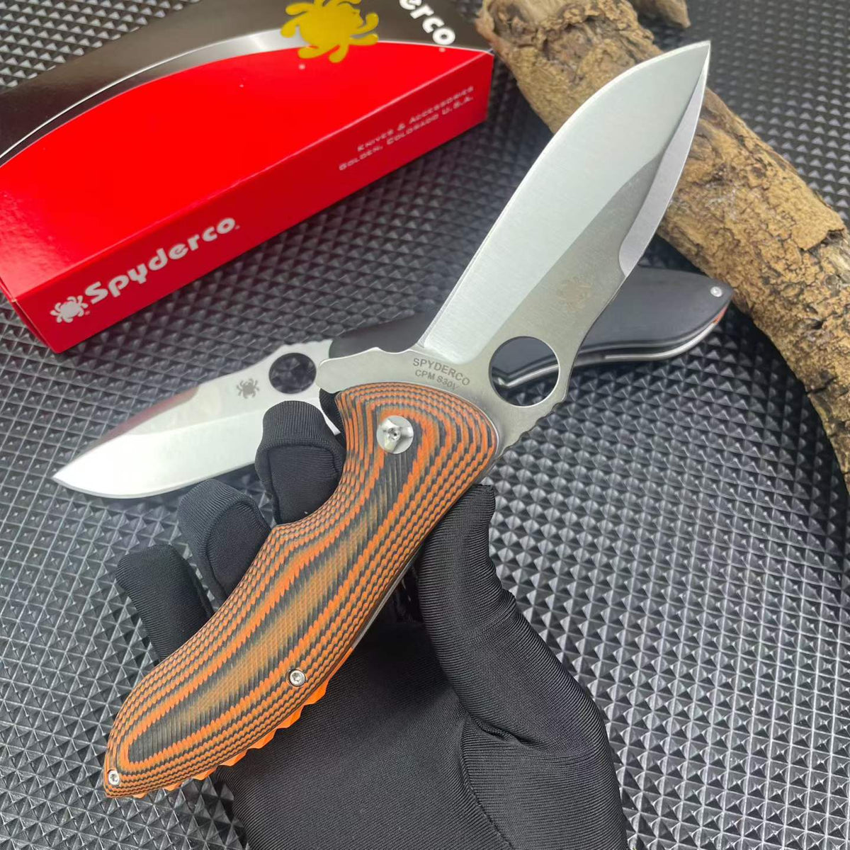 Premium Folding Knife CPM30V Blade Stainless Steel Handle