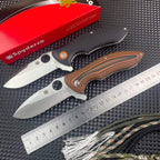 Premium Folding Knife CPM30V Blade Stainless Steel Handle