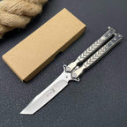 Premium Steel Butterfly Knife Balisong 8CR14MOV Blade