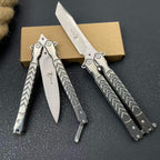 Premium Steel Butterfly Knife Balisong 8CR14MOV Blade