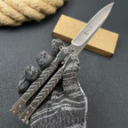 Premium Steel Butterfly Knife Balisong 8CR14MOV Blade