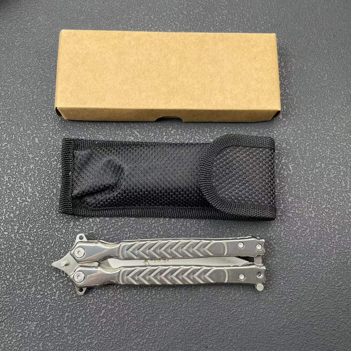 Premium Steel Butterfly Knife Balisong 8CR14MOV Blade