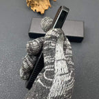 Black Tactical Knife 5GR13 Blade Aluminum Alloy Handle