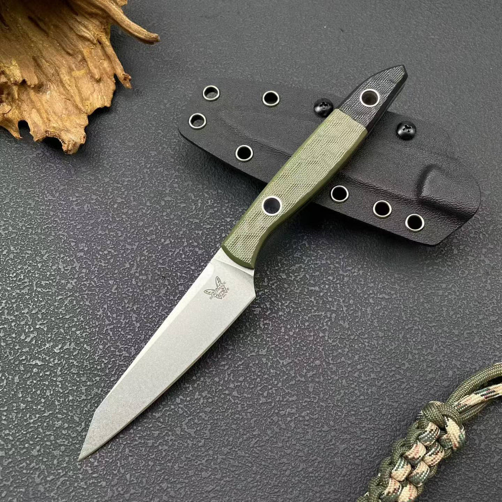 Premium Tactical Fixed Blade Knife - G10 Handle, 8Cr14MoV Steel4045