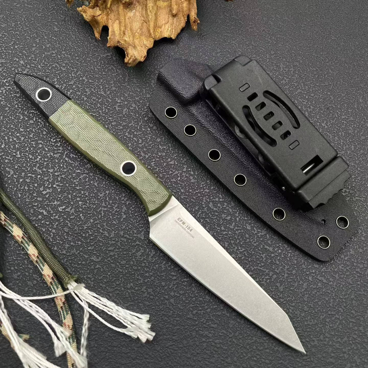 Premium Tactical Fixed Blade Knife - G10 Handle, 8Cr14MoV Steel4045